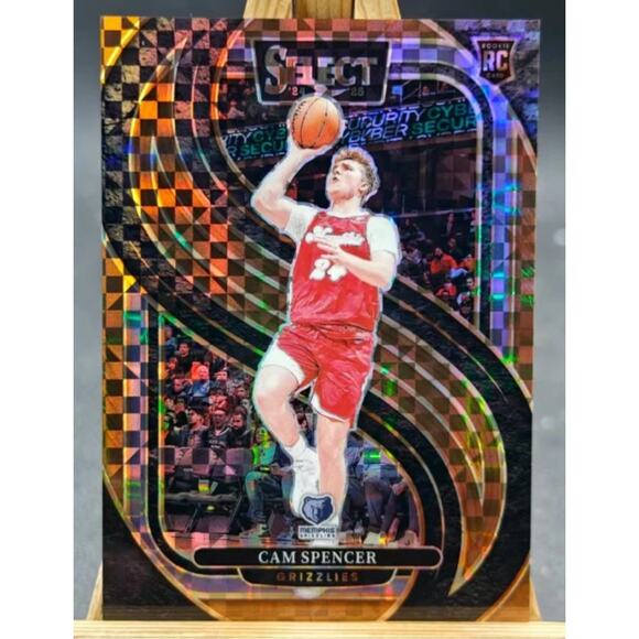 Cam Spencer 2024-25 Panini Select /49 Checker Flag Premier Level RC - Picture 1 of 2